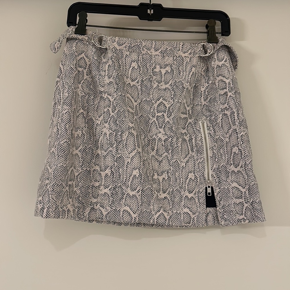 Free People Snake Skin Mini Skirt
